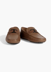 Tod's - T Timeless leather driving shoes - Brown - UK 8