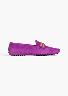 Tod's - T Timeless suede loafers - Purple - EU 41