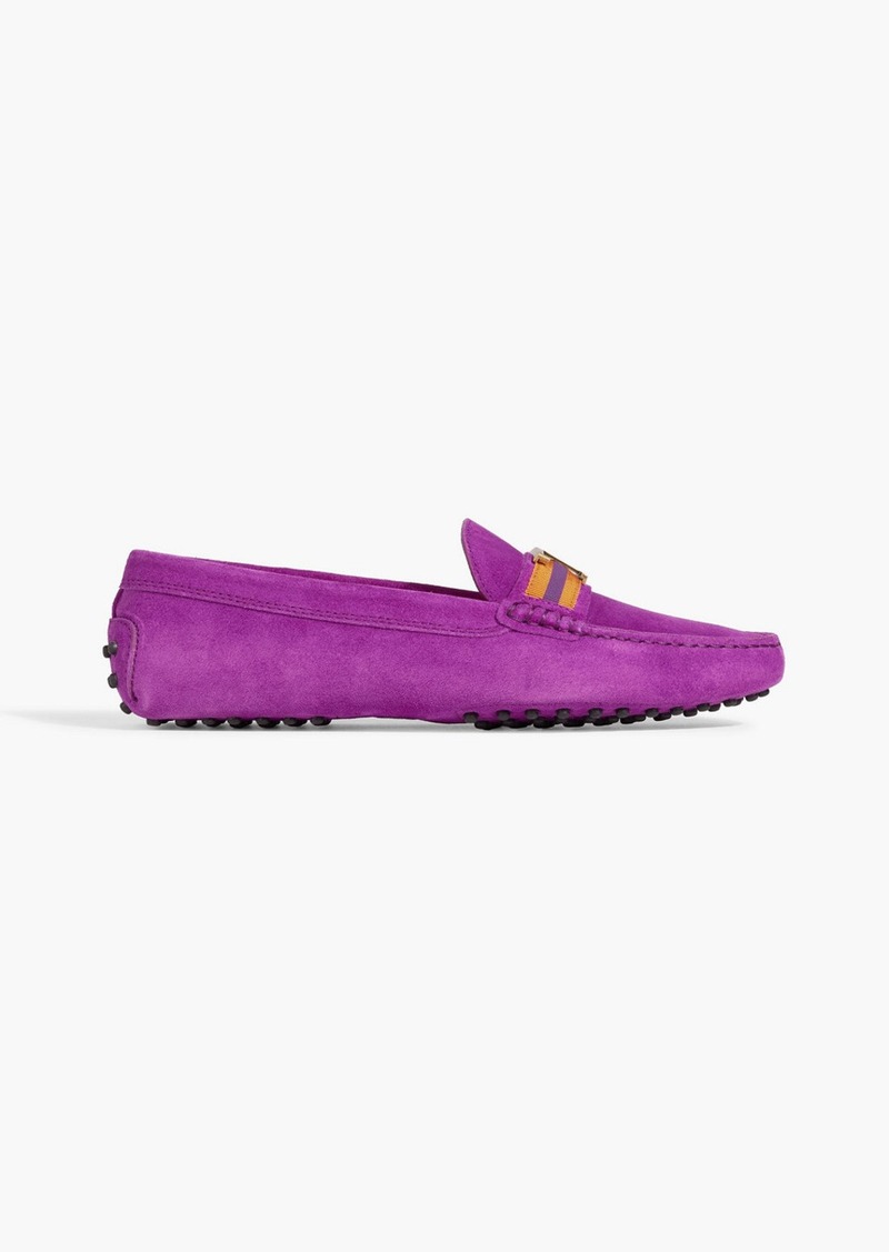 Tod's - T Timeless suede loafers - Purple - EU 41