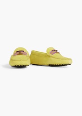Tod's - T Timeless suede loafers - Yellow - EU 35
