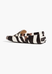 Tod's - T Timeless zebra-print calf hair loafers - Animal print - EU 35