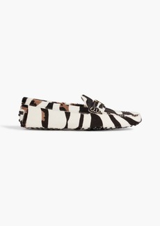 Tod's - T Timeless zebra-print calf hair loafers - Animal print - EU 35