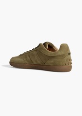 Tod's - Tabs suede sneakers - Green - UK 8