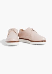 Tod's - Textured-leather brogues - Pink - EU 37