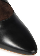 Tod's - Two-tone leather and suede ankle boots - Brown - EU 35