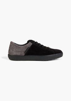 Tod's - Two-tone suede sneakers - Black - UK 8.5