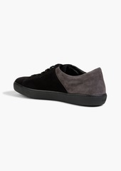 Tod's - Two-tone suede sneakers - Black - UK 8.5