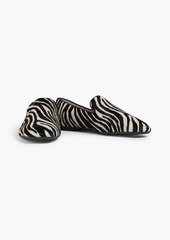Tod's - Zebra-print calf hair loafers - Black - EU 36