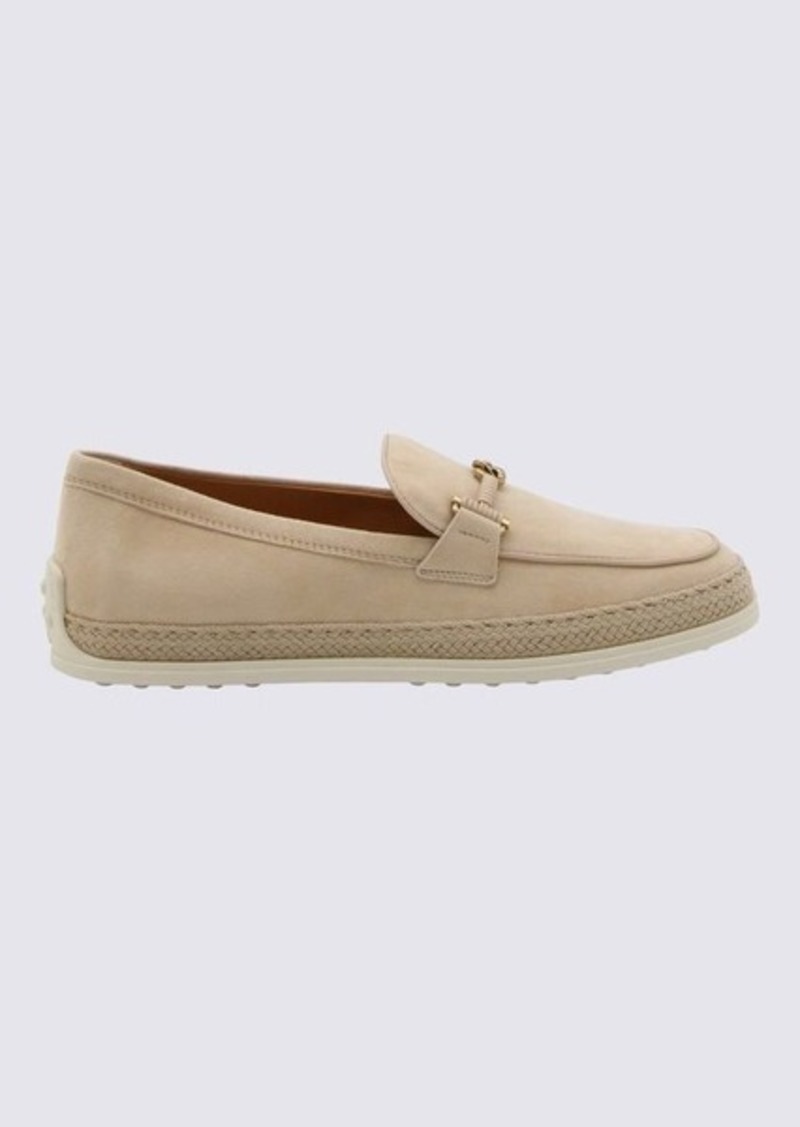 TOD'S BEIGE SUEDE LOAFERS