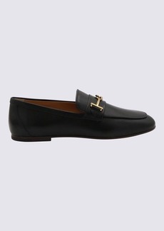 TOD'S BLACK SUEDE DOUBLE T LOAFERS