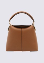TOD'S BEIGE LEATHER MESSENGER T CASE TOTE BAG