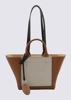 TOD'S KENYA LEATHER DOUBLE UP TOTE BAG