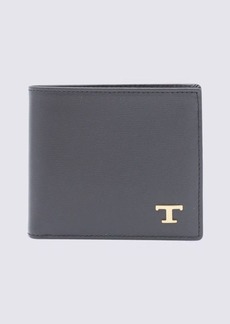 TOD'S BROWN LEATHER LOGO WALLET