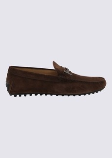 TOD'S BROWN SUEDE GOMMINO LOAFERS