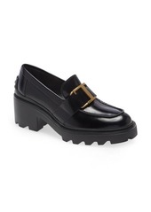 Tod's Buckle Moc Toe Loafer