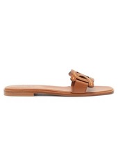Tod's Catena link-strap leather slides