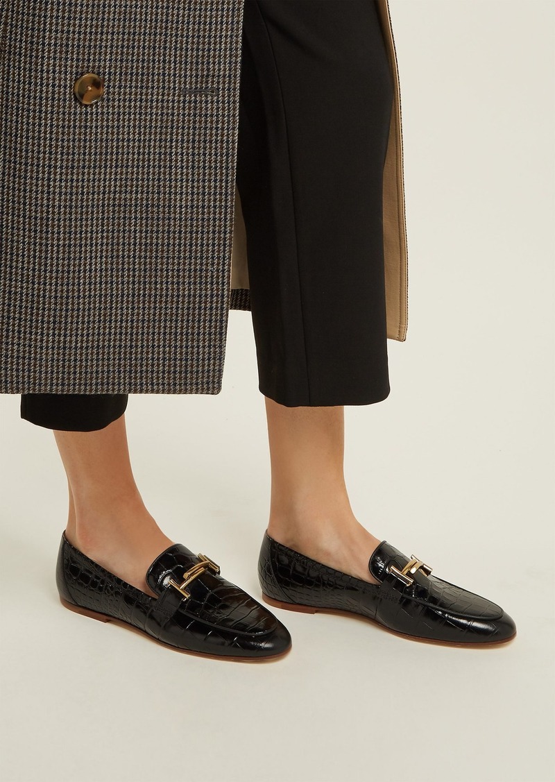 tod's crocodile loafers