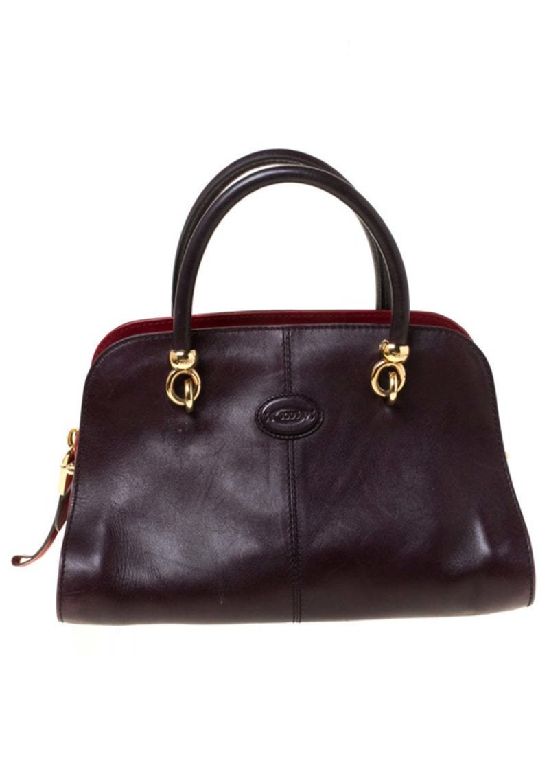 Tod's Tods Dark Leather Sella Satchel
