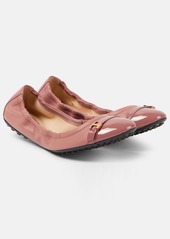 Tod's Dee leather ballet flats