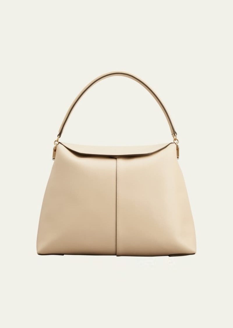 Tod's Fold-Over Flap Leather Tote Bag
