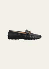 Tod's Gommini Leather Chain Driver Loafers