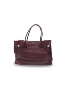 Tod's Tods Handbag In Maroon Leather