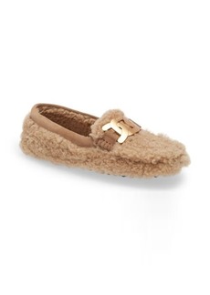 Tod's Kate Chain Detail Genuine Shearling Driving Shoe