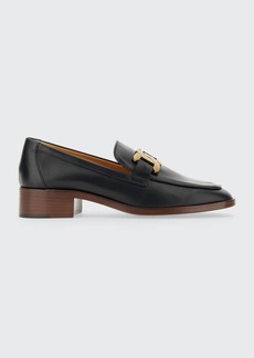 Tod's Kate Leather Chain Loafers