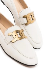 Tod's Kate gold-chain leather loafers