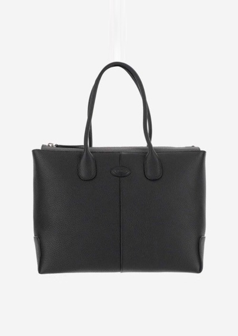TOD'S LARGE LEATHER TOTE BAG