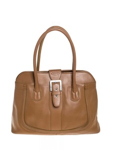 Tod's Leather Buckle Satchel