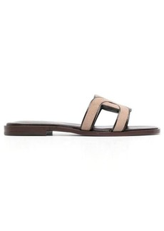 TOD'S Leather flat sandals