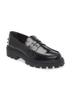 Tod's Lug Sole Penny Loafer