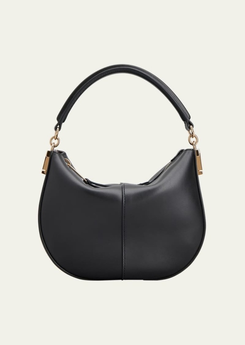 Tod's Mini Zip Leather Hobo Bag