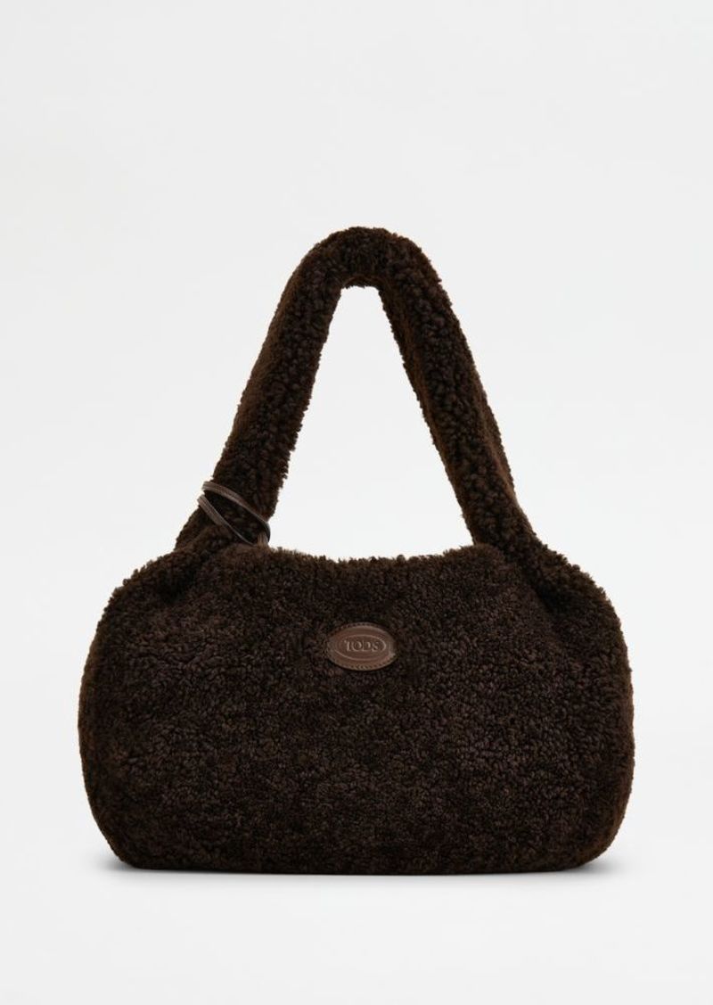 Tod's Shirt Hobo Bag in Sheepskin Small