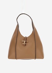 TOD'S T TIMELESS MEDIUM LEATHER HOBO BAG