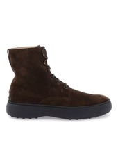 Tod's w.g. suede lace-up ankle boots