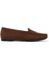Tod's Woman City Gommino Suede Loafers Chocolate