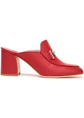 Tod's Woman Double T Leather Mules Red