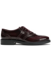 Tod's Woman Glossed-leather Brogues Merlot