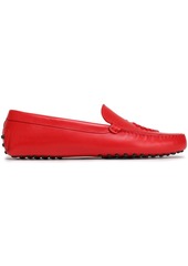 Tod's Woman Gommino Studded Leather Loafers Tomato Red