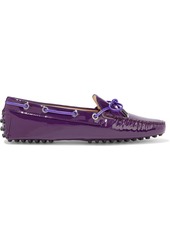Tod's Woman Heaven Laccetto Patent-leather Loafers Violet