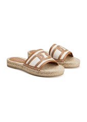 Tod's Women's Kate Chain Linen Slide Sandals