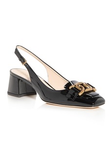 Tod's Women's Kate Slingback Block Heel Pumps