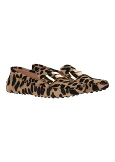 Tod's Womens Leopard Loafer