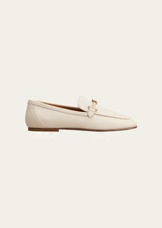 Tod's Wrapped T-Ring Leather Loafers