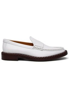 Tod's WHITE LEATHER LOAFERS