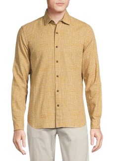 Tod's Windowpane Button Front Shirt