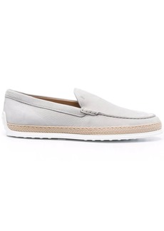 Tod's woven-sole suede loafers