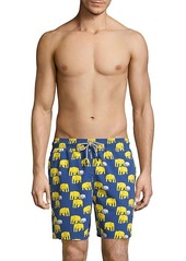 Tom & Teddy Elephant-Print Swim Shorts